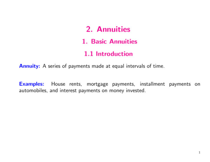 Immediate Annuity Name