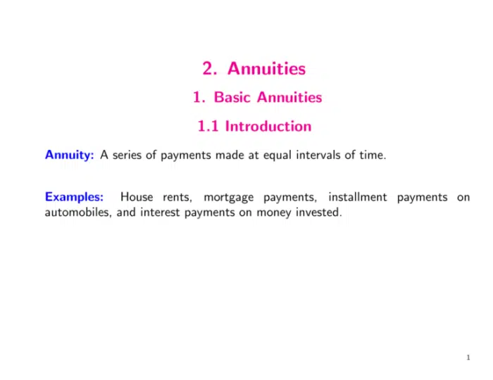Immediate Annuity Name