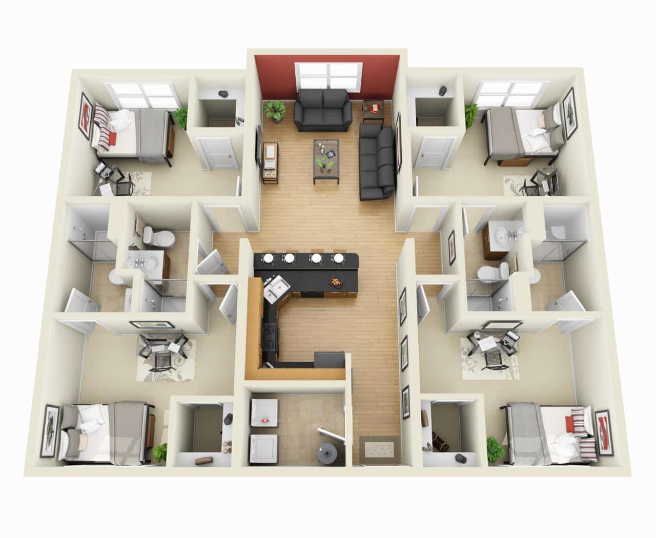 4 Br Apartment Near Me 2024