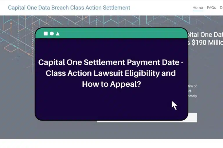 Capital One class action lawsuit October 2024 who is involved