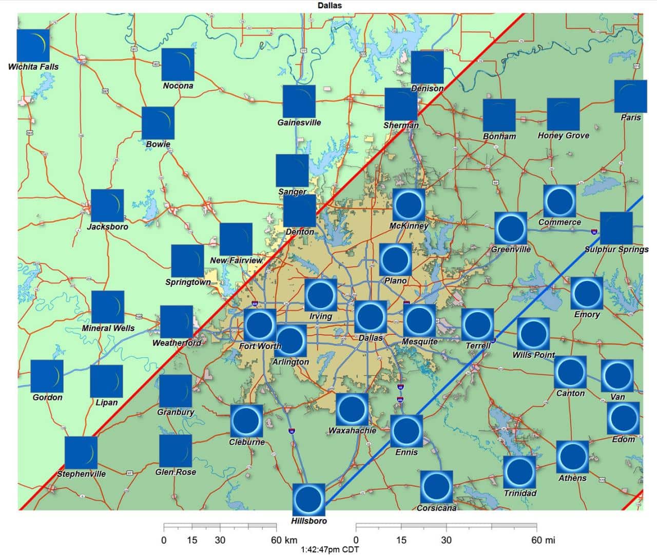 Where to travel in Texas for the October 2024 eclipse