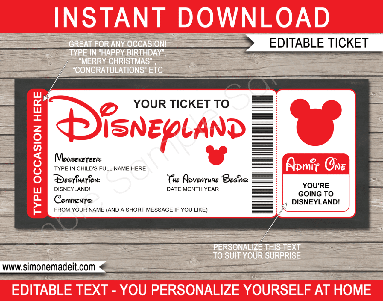 Where can I find  Disneyland tickets for October 2024