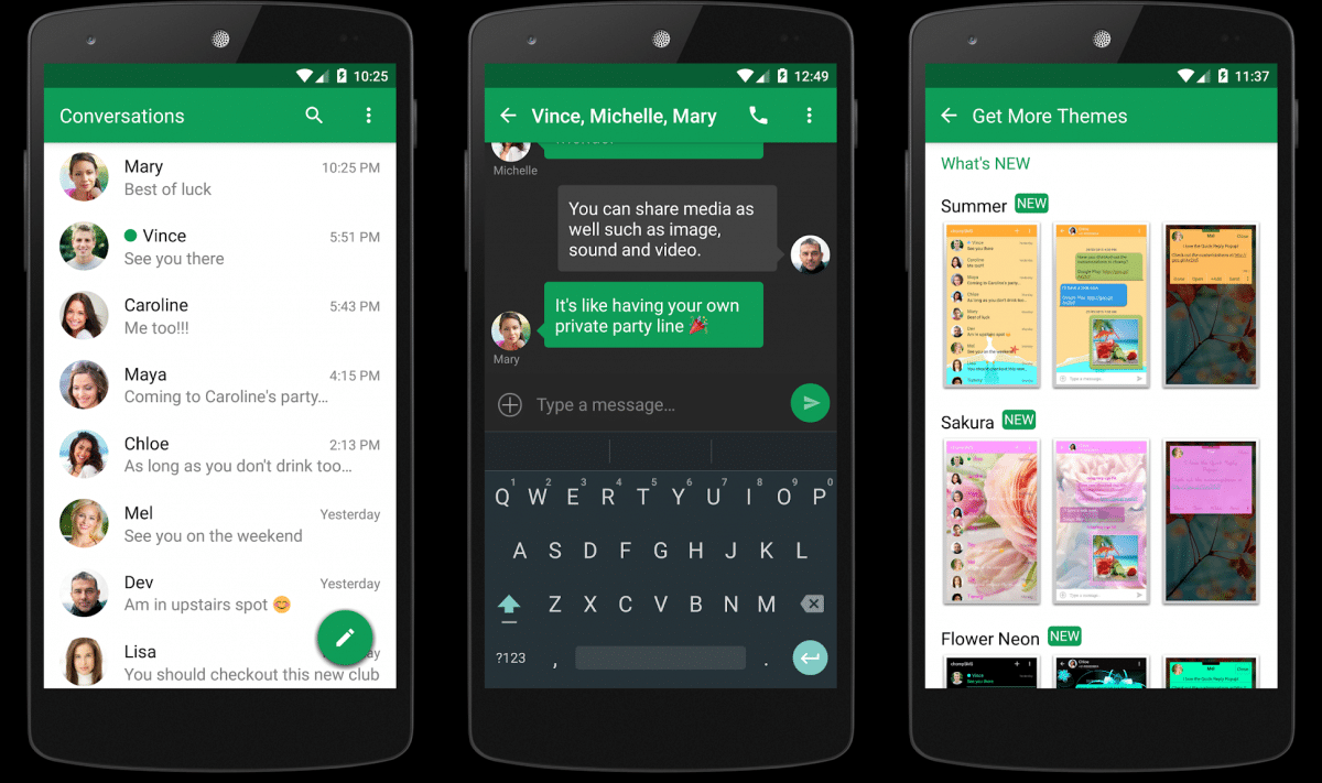Sms android apps smartphones emojis supports 1600 even there over