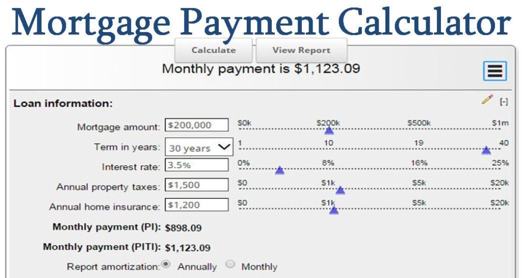 Calculating Mortgage Payment 2024