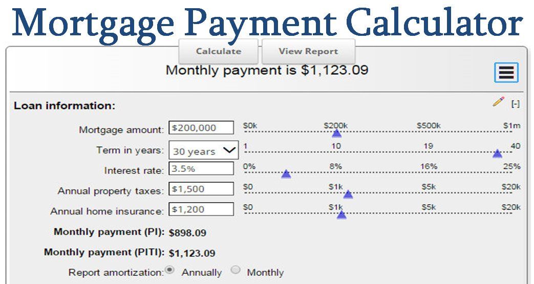 Calculating Mortgage Payment 2024