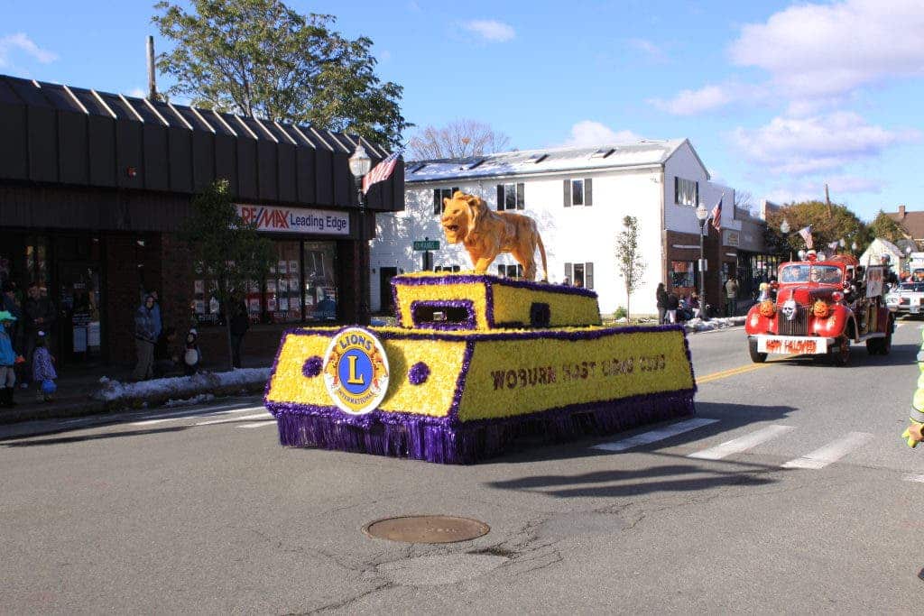 Woburn parade halloween lions host club enjoyment families surrounding communities while children