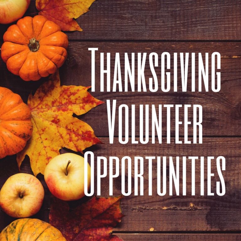 Thanksgiving volunteering opportunities near me